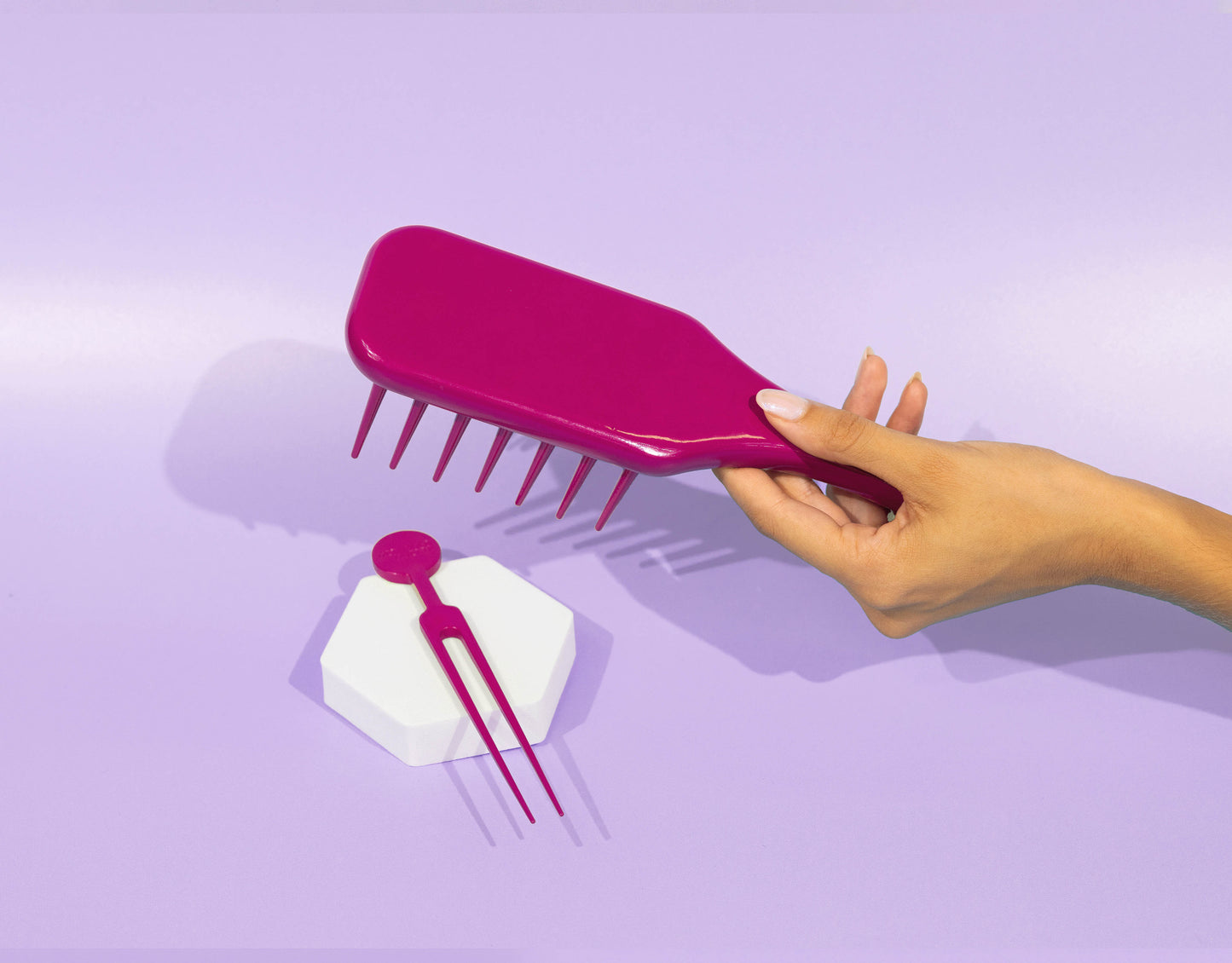 The Original Wide Tooth HairBrush Bundle One (1 Brush + 1 Cleaning Tool)