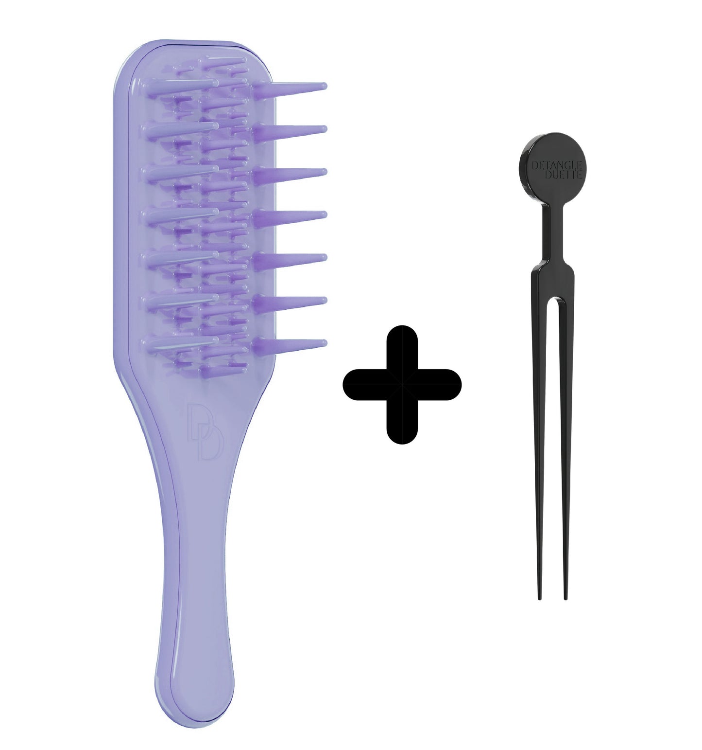 Pacote um (1 escova desembaraçadora + 1 ferramenta de limpeza)