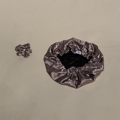 The Sleep Shield | Adjustable Satin Bonnet + Matching Satin Scrunchie